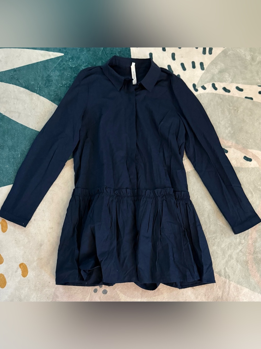 Avantlook Navy Long-Sleeve Mini Dress